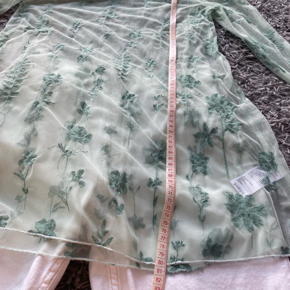 Free People Floral Sheer Tunic Top - Picture 6 of 6